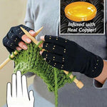 Copper fiber sports health half blood recovery gloves