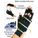 Copper fiber sports health half blood recovery gloves
